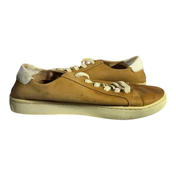 Soludos Men’s Leather Low Top Sneakers Tan Brown Casual Shoes Size 9 (EU 39.5) - Picture 7 of 8